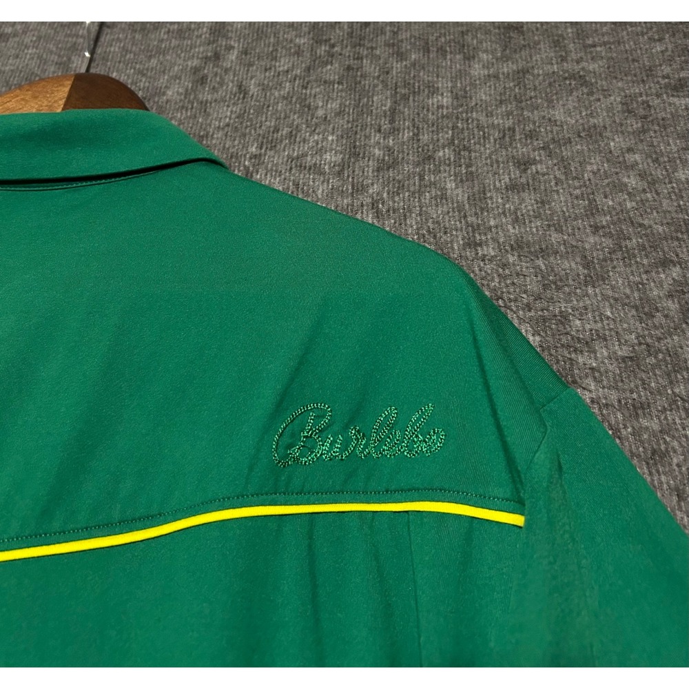 BURLEBO Green Polo Shirt with Yellow Accents - Picture 6 of 8